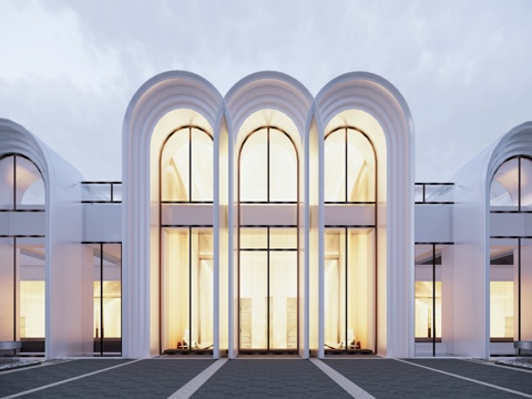 会所 售楼处su模型