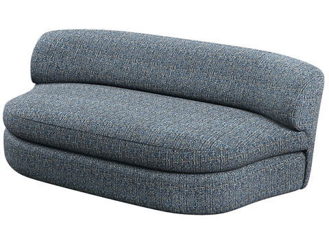  现代简约双人沙发 双人沙发 简约沙发 客厅沙发 休闲沙发3d模型 