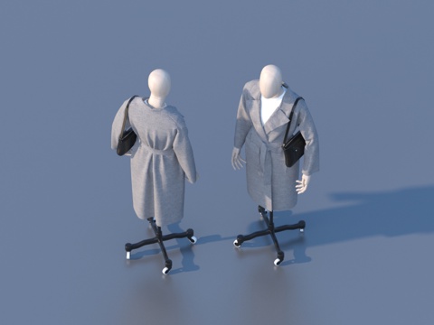  衣服 服装 模特3d模型 