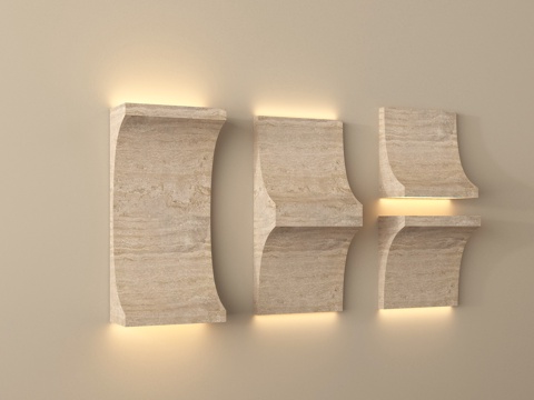  现代壁灯 走廊灯 氛围灯3d模型 