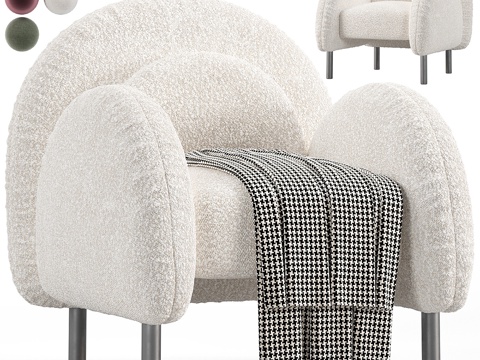  单人沙发3d模型 