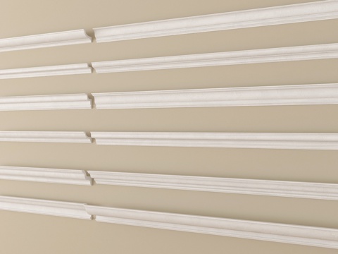 现代石膏线 石膏线条su模型