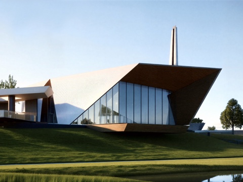 会所 售楼处su模型