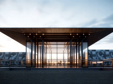 宋风会所 宋式建筑su模型