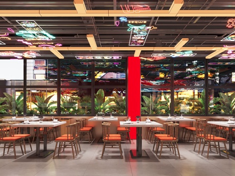  餐厅 海鲜餐厅 龙虾餐厅3d模型 