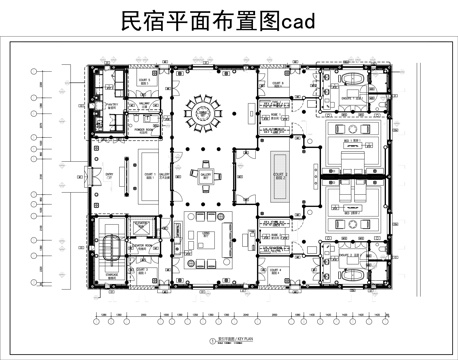 民宿平面图cadcad施工图