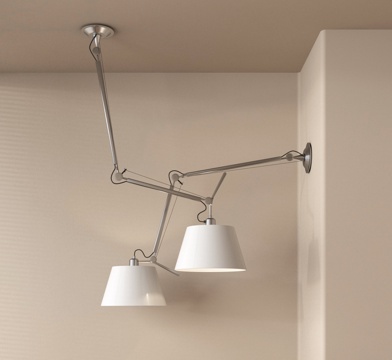  现代吊灯 摇臂灯 移位灯 不锈钢吊灯 金属吊灯3d模型 