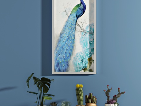  现代植物 盆栽 仙人球 仙人掌 绿植3d模型 