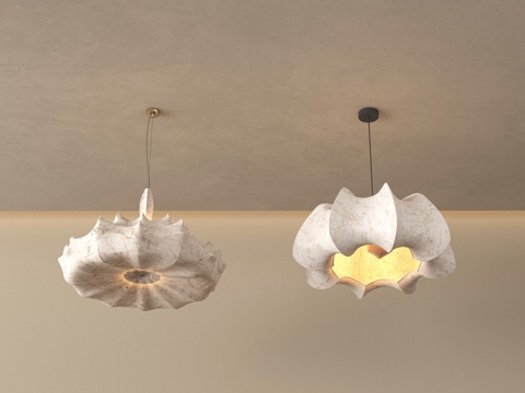  法式奶油吊灯 客厅吊灯 餐厅吊灯 卧室吊灯3d模型 