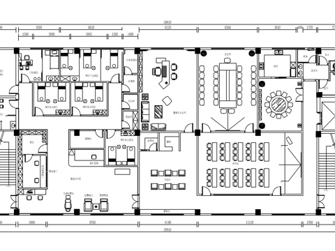  中医馆 最新平面施工图合集cad施工图 