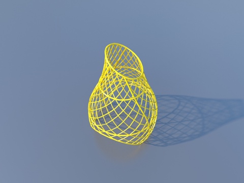  镂空 抽象 穹顶 异形廊架3d模型 
