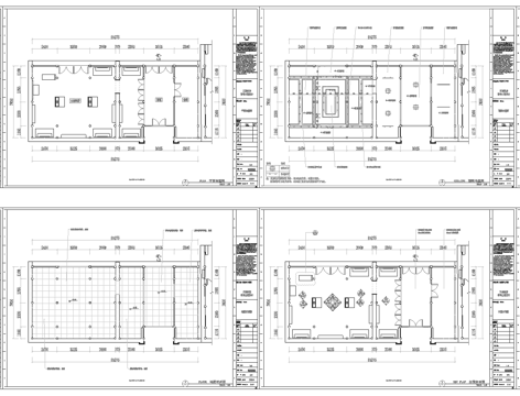文创展厅 最新全套施工图 效果图合集cad施工图