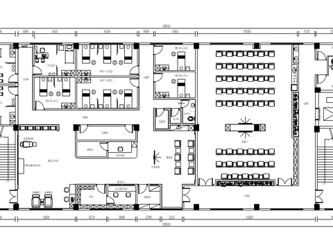  中医馆 最新平面施工图合集cad施工图 