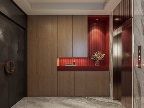  现代鞋柜3d模型 