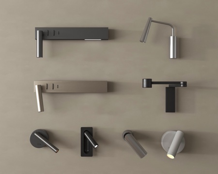 现代壁灯 阅读灯 氛围灯 金属壁灯su模型