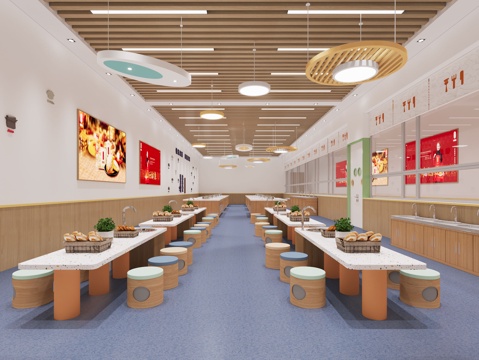  实践教室 烘焙教室3d模型 