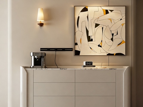  现代意式玄关柜 边柜 端景柜 玄关柜 矮柜3d模型 