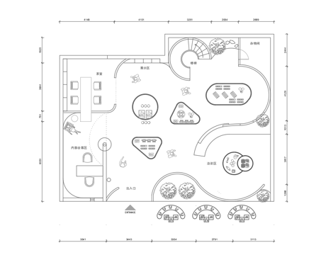 文创店展厅 最新平面施工图合集cad施工图