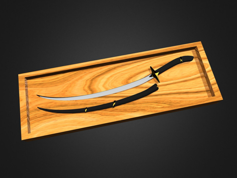  大马士革剑3d模型 