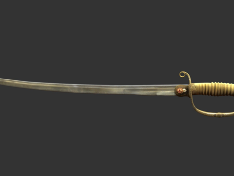  龙骑兵军官军刀M188119093d模型 