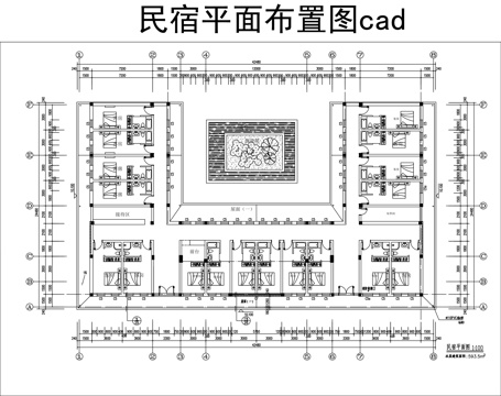 酒店民宿平面图cadcad施工图