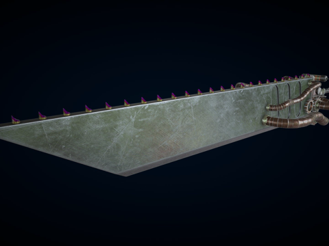  蒸汽朋克破坏剑3d模型 