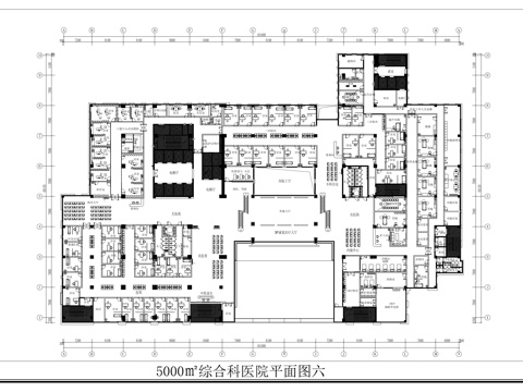  5000平医馆 最新平面施工图合集cad施工图 