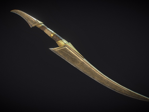  幻想匕首3d模型 