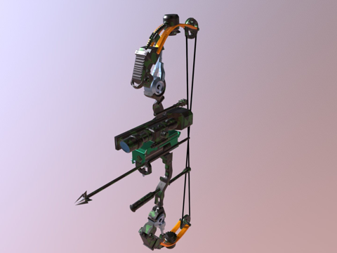  进阶武器弓与箭3d模型 