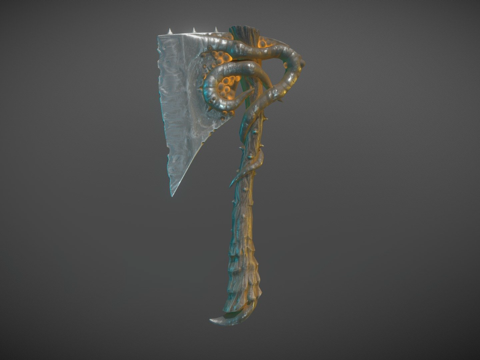  腐朽之斧3d模型 