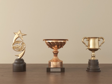 现代奖杯su模型