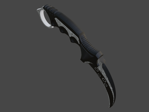  卡兰比特象形文字灰色3d模型 