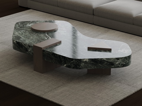  意式茶几3d模型 