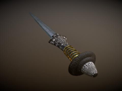  遗忘之剑西非风格剑3d模型 