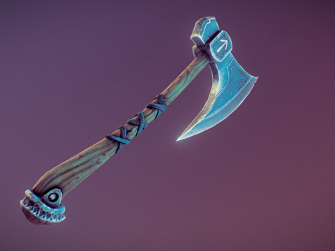  北欧战斧3d模型 