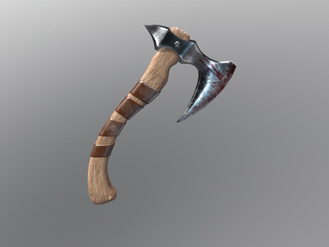  染血投斧3d模型 