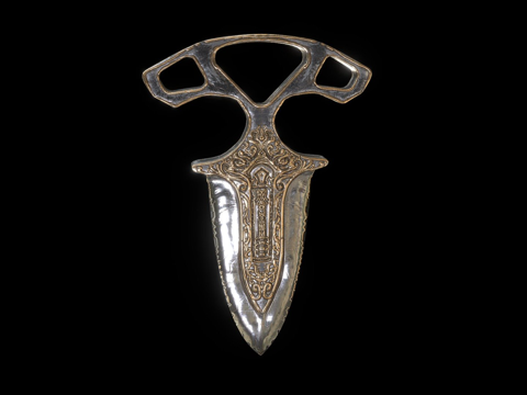  反恐精英匕首皮肤海盗的最后一颗牙3d模型 