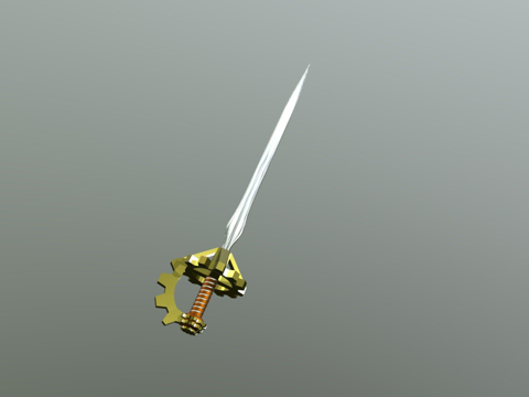  发条刺剑3d模型 