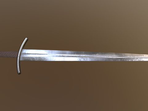  维京茶会剑3d模型 