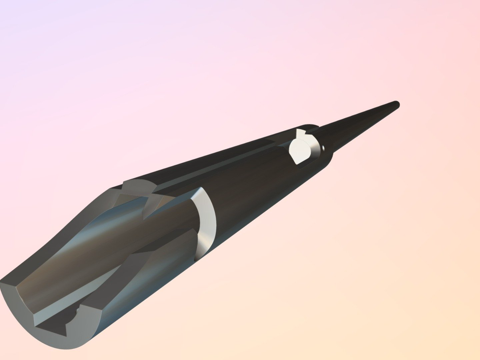  步枪枪管草稿3d模型 