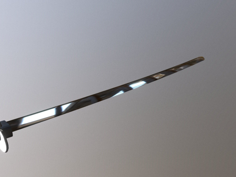  武士刀3d模型 