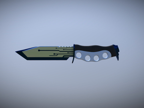  先驱者匕首科技3d模型 