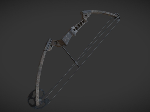  复合弓3d模型 