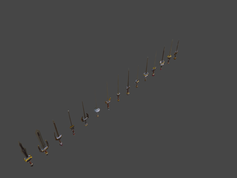  模块化刀剑商店第1部分3d模型 