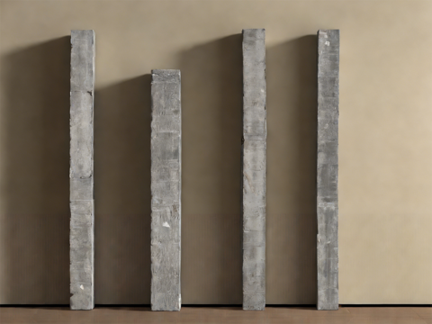  现代柱子 现代柱子 水泥柱子 混泥土柱子 石柱3d模型 