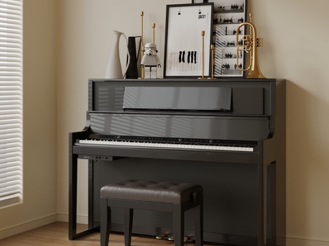 现代钢琴su模型