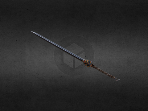  剑.低多边形3d模型 