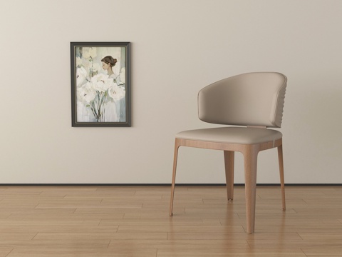 现代休闲椅 单椅 餐椅su模型