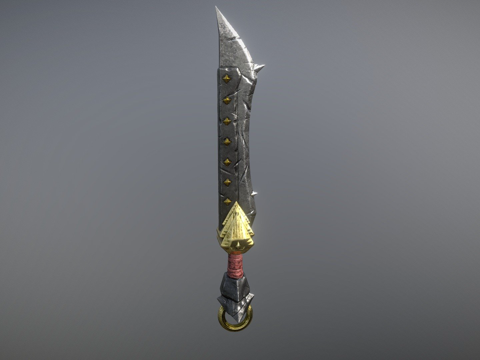  风格化剑3d模型 