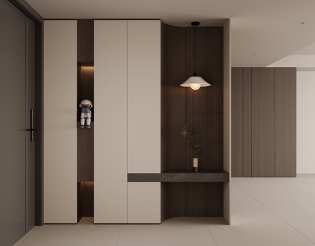  现代意式鞋柜 入户鞋柜3d模型 